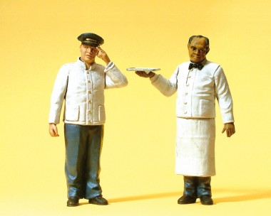 Preiser 45144 US-Schlafwagenschaffner und Kellner 