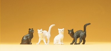 Preiser 47063 4 Katzen 