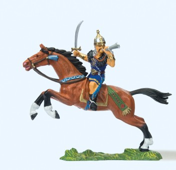 Preiser 50477 Hunne zu Pferd. Schwert und Horn 