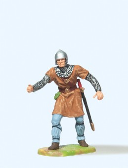 Preiser 50930 Normanne, Steinschleuderhebel bedienend 