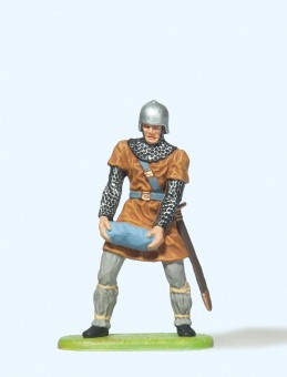 Preiser 50931 Normanne, Stein tragend 