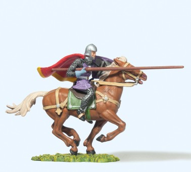 Preiser 50945 Normanne reitend, mit Lanze und großem 
