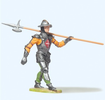 Preiser 52006 Ritter im Marsch, mit Hellebarde 