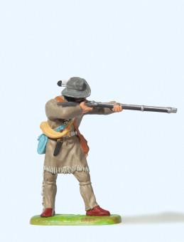 Preiser 54553 Trapper, mit Gewehr schießend 