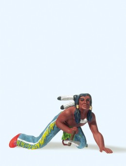 Preiser 54612 Indianer schleichend, mit Tomahawk 