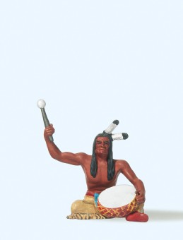 Preiser 54619 Indianer sitzend, mit Trommel 