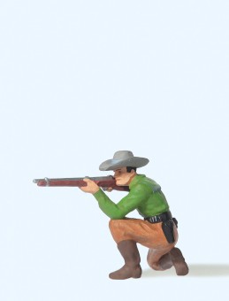 Preiser 54801 Cowboy kniend, mit Gewehr 