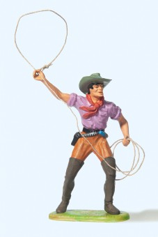 Preiser 54807 Cowboy stehend, Lasso werfend 