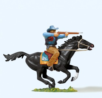 Preiser 54821 Cowboy reitend, mit Gewehr 