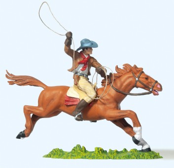 Preiser 54822 Cowboy reitend, Lasso werfend 
