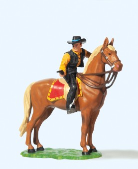 Preiser 54823 Sheriff zu Pferd, mit Revolver 