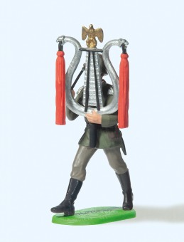 Preiser 56087 Musiker im Marsch, mit Lyra 