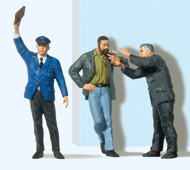 Preiser 63058 Schaffner. Rauchende Bahnarbeiter 