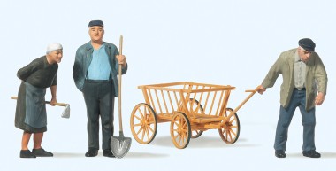 Preiser 63078 Landbevölkerung. Handwagen 