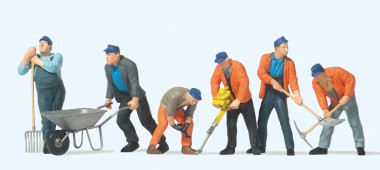 Preiser 65336 Gleisbauarbeiter 