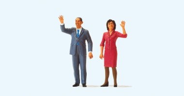 Preiser 65360 President Obama and The First Lady 