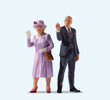 Preiser 65376 Queen Elisabeth II & Prince Philip 