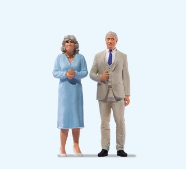 Preiser 65377 King Charles III & Queen Camilla 