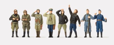 Preiser 72543 Stehende Piloten, Bodenpersonal. 