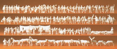 Preiser 79000 Bahnpersonal, Reisende, Passanten, Tiere 