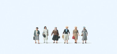 Preiser 79098 Pendlerinnen auf dem Weg zur Bahn 