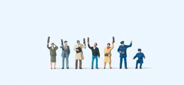 Preiser 79141 Straßenbahnpersonal. Fahrgäste 