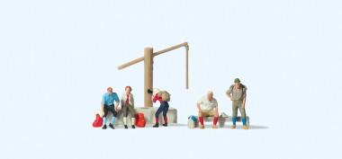 Preiser 79161 Rastende am Dorfbrunnen 