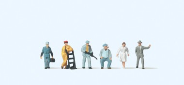 Preiser 79201 US Bahnpersonal, Reisende 