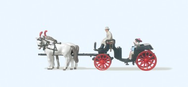 Preiser 79481 Droschke offen 
