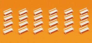 Preiser 79565 Bänke. 24 Stück. Bausatz 