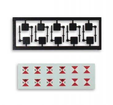 Artitec 10.308 Schlussschilder mit Halter 