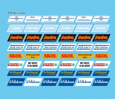 Artitec 10.326 Plan E Werbedecal set 