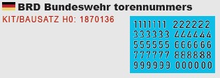 Artitec 1870136 BRD Bundeswehr Turmnummer 