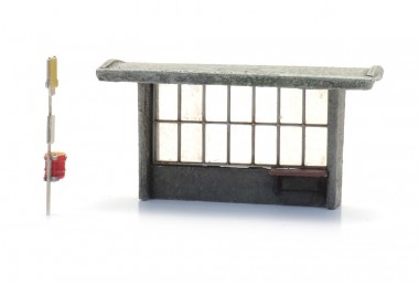 Artitec 316.103 Bushäuschen Beton mit Bushaltestelle 