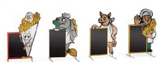 Artitec 387.340 Freistehende Werbeschilder Gastronom 