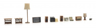 Artitec 387.508 Wohnzimmerausstattung: Lampen, TV, Radio 
