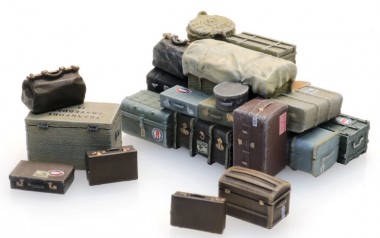 Artitec 387.568 Alter Kabinenkoffer und Gepäck 