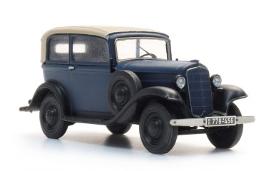 Artitec 387.646 Opel P4  Dach geschlossen, blau 