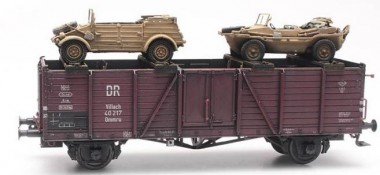 Artitec 487.801.69 Ladung: Eisenbahntransport von Kübelwag 