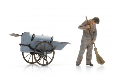 Artitec 5120021 Strassenfeger mit Karren (1x) 