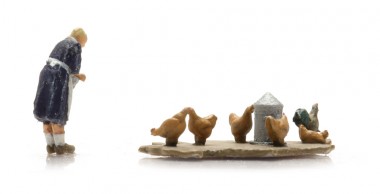 Artitec 5160034 Bäuerin mit Hühnern 