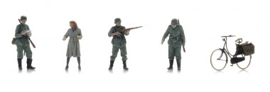 Artitec 5160047 WM Checkpoint + Frau auf dem Fahrrad 