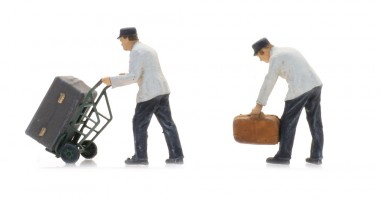 Artitec 5870010 NS Gleispersonal mit Gepäckwagen 