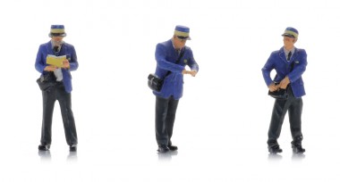 Artitec 5870045 NS Schaffner im Zug 80er Jahre (3x) 