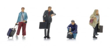 Artitec 5870114 Reisende am Bahnsteig (4x) 