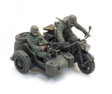 Artitec 6870749 WM Zündapp mit Beiwagen + 2 Figuren 