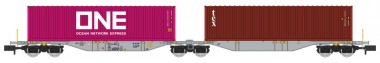 REE Modeles NW-329 AEE Doppelcontainerwagen 6-achs Ep.6 