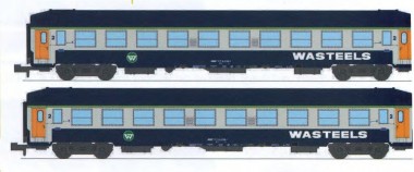 REE Modeles NW-346 Wasteels Schlafwagen-Set 2-tlg. UIC Ep.4 