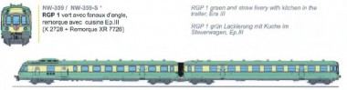 REE Modeles NW-359 SNCF Triebzug RGP 1 X2728 2-tlg. Ep.3 