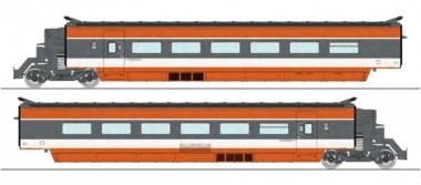 REE Modeles TGV-003SAC SNCF TGV Erweiterungs-Set 2-tlg Ep.4 AC 